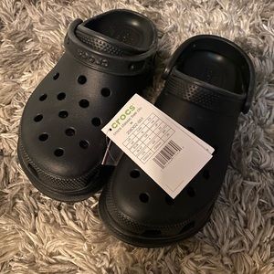 Black Platform Crocs